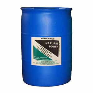 METROCHEM NATURAL POWER
ENZYMATIC DRAIN OPENER 55 GAL
DRUM