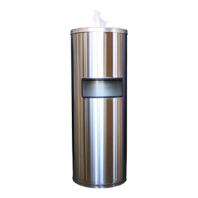STAINLESS STEEL SWIPES
DISPENSER/STAND/TRASH
RECEPTACLE