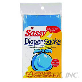 SASSY DIAPER DISPOSAL BLUE BAGS 2500PER/CS