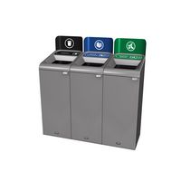 CONFIGURE 3-STREAM INDOOR RECYCLING SYSTEM, 45 GAL