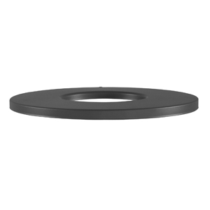 BLACK TEXTURE FLAT TOP LID  WITH 8&quot; HOLE FOR VENUE 