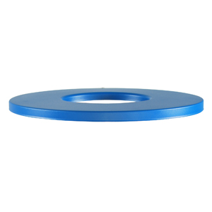 RECYCLING BLUE FLAT TOP LIDS  WITH 8&quot; HOLE FOR VENUE 