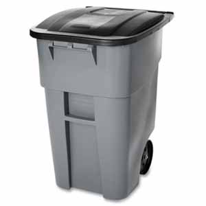 GRAY BRUTE ROLLOUT CONTAINER 
50GL WITH LID (RCP9W27GY)