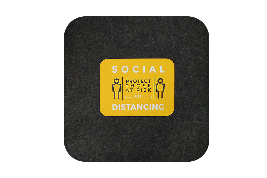 SOCIAL DISTANCING SURE STRIDE 
IMPRESSIONS 17X17 MATS 6/CS