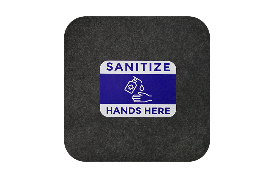 SANITIZE HANDS HERE SURE 
STRIDE IMPRESSIONS 17X17 MATS
6/CS