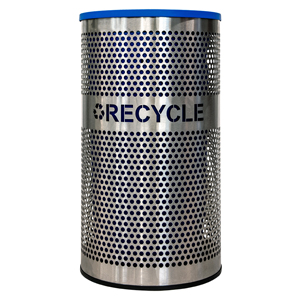 VENUE COLLECTION RECYCLING  RECEPTACLE, STAINLESS STEEL, 