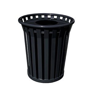 WYDMAN COLLECTION 36 GAL TRASH CONTAINER WC3600FTBK