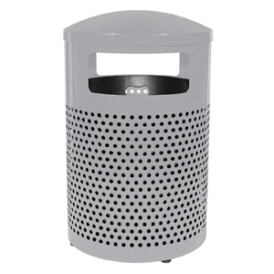 LANDSCAPE SERIES 40 GAL  PERFORATED TRASH RECEPTACLE 