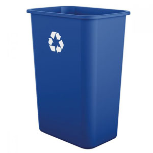 RUBBERMAID DESKSIDE RECYCLING  CONTAINER 41 QT (10 GAL) BLUE